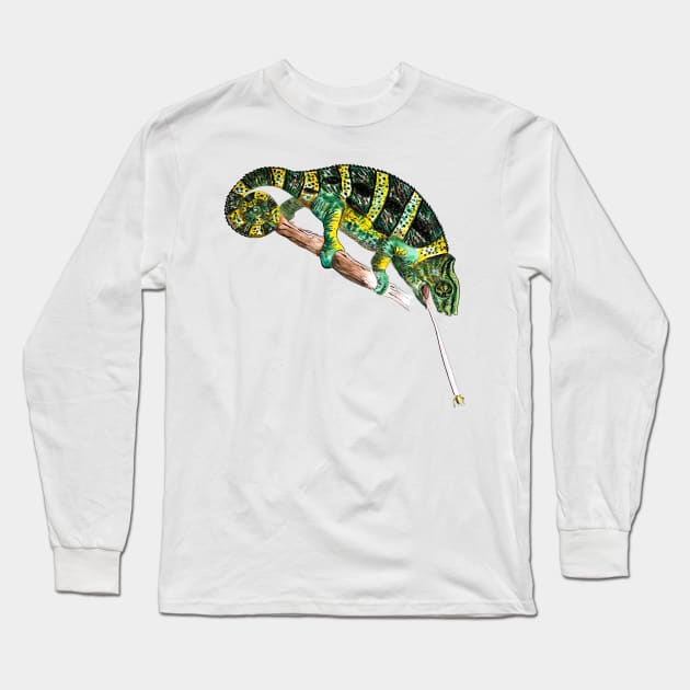 Chameleon Long Sleeve T-Shirt by VicaVeresk